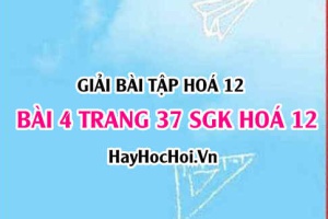 Giải bài 4 trang 37 SGK Hoá 12: Cấu tạo, tính chất hoá học của Cacbonhiđrat